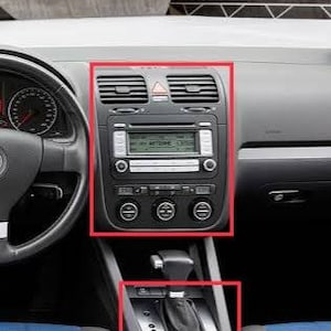 Dashboard Decor For VW Golf 5 / Jetta MK5 2003-2008 Console Accessories, Trim Cover, Car Styling, Automobile Interior Design, Piano Black image 7