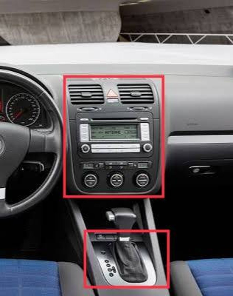 Décor de tableau de bord pour VW Golf 5 / Jetta MK5 2003-2008 Accessoires de console, revêtement d'habillage, style de voiture, design d'intérieur automobile, piano noir image 7