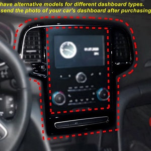 For 2016 - 2020 Megane 4 Full (Dashboard + Doors) Decor Frame Set / Trim Accessories / Piano Black / Dash Cover