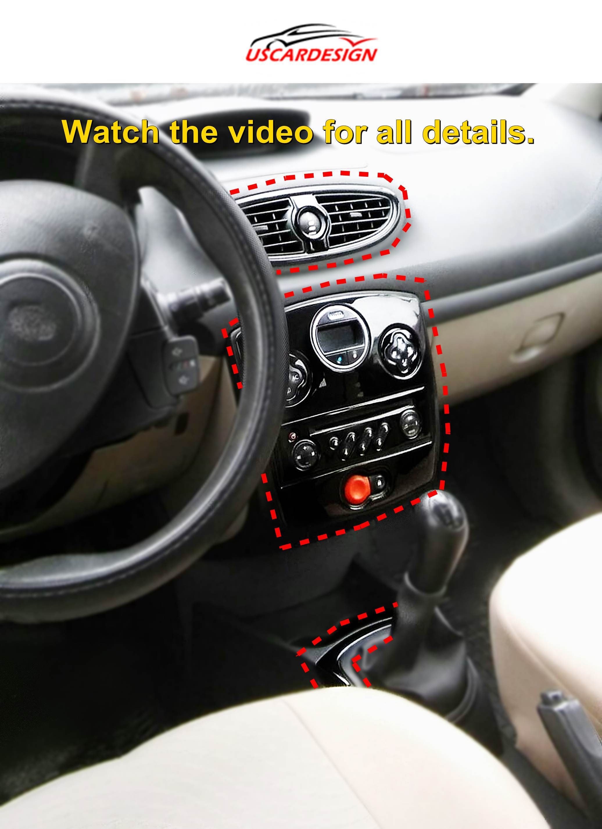Couvercle de bouton de fenêtre de porte intérieure de voiture LHD