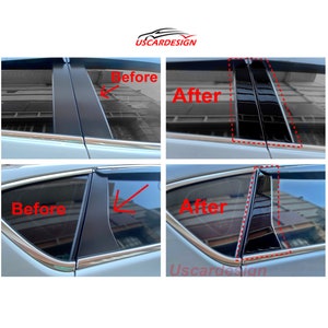 For 2010 - 2020 Astra J / Customized Window Trims Decor Frames / Piano Black / Carbon Fiber / Glossy Silver / Glossy Red