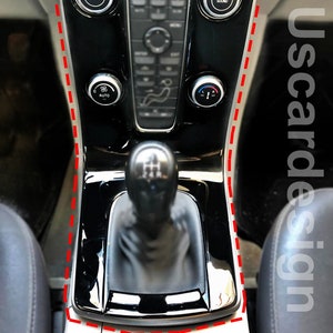 Per S40 V50 C30 (per il 2007 - 2012) Set di cornici decorative personalizzate Nero pianoforte / Fibra di carbonio / Argento lucido / Rosso lucido / Legno