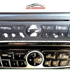 Voor Megane 3, Fluence, Clio 3, Master, Laguna 3, Scenic Multimedia, Tape, Cd-speler Knoppen Vervangingsset