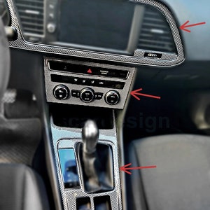 For Leon (2012-2020)  Interior Trim Accessorie, Dashboard Cover, Shifter Gear, Console