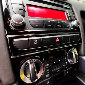 For 2009-2012 A3 Customized Dashboard Decor Frame Set Piano Black / Carbon Fiber / Glossy Silver / Glossy Red / Wood