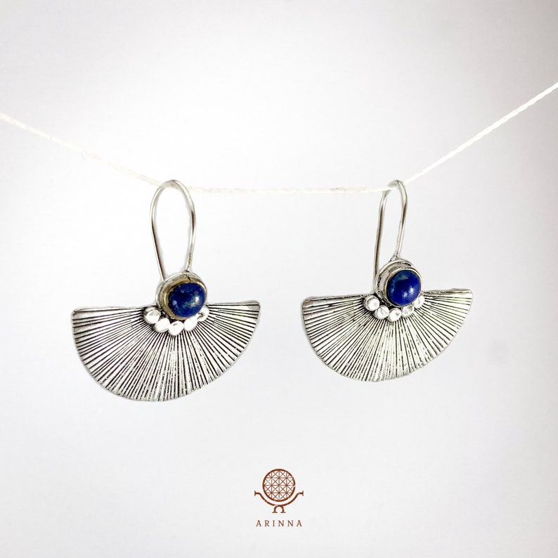 Silver plated Crystal Earrings aesthetic earrings moonstone earrings labradorite earrings cool earrings christmas gift for her Lapis lazuli