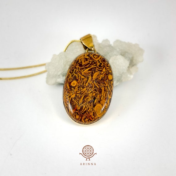 Fossil outlet initial necklace