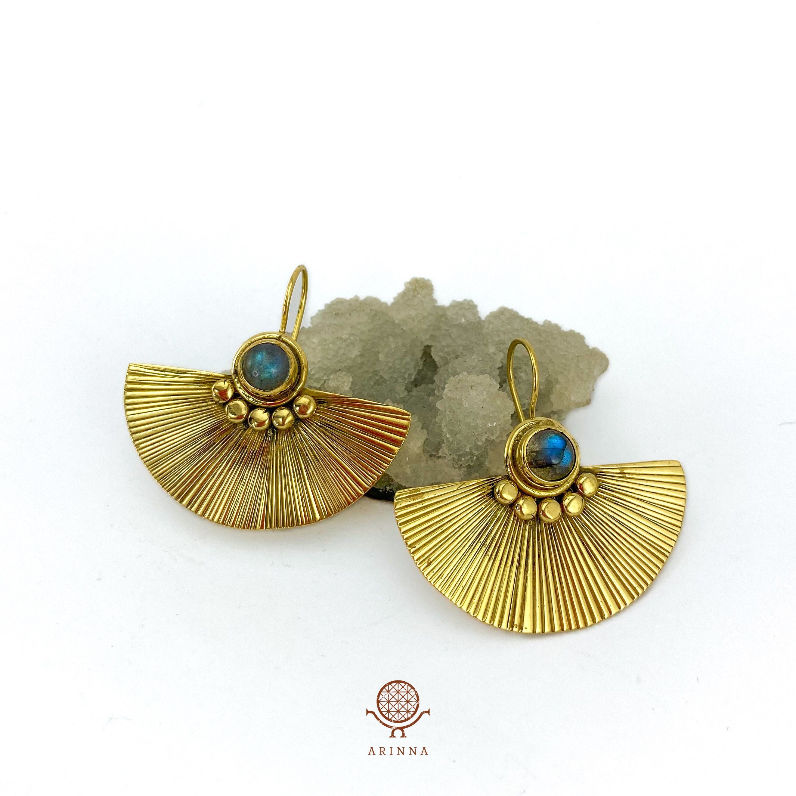 Orecchini Pendenti A Goccia Vintage Boho Etnici Con Perle E Nappe | Colore Oro | Gioielli Fatti A Mano Per Donna E Ragazza | Stile Gitano