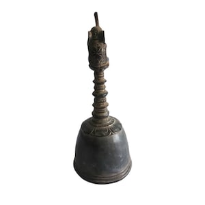 Balinese Genta 9.5 Inch, Bajra, Bell Bronze, Birthday Gift, Collection