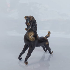 ブロンズ製ギリシャ馬像 - 古代抽象彫刻の馬の置物 - 動物アート