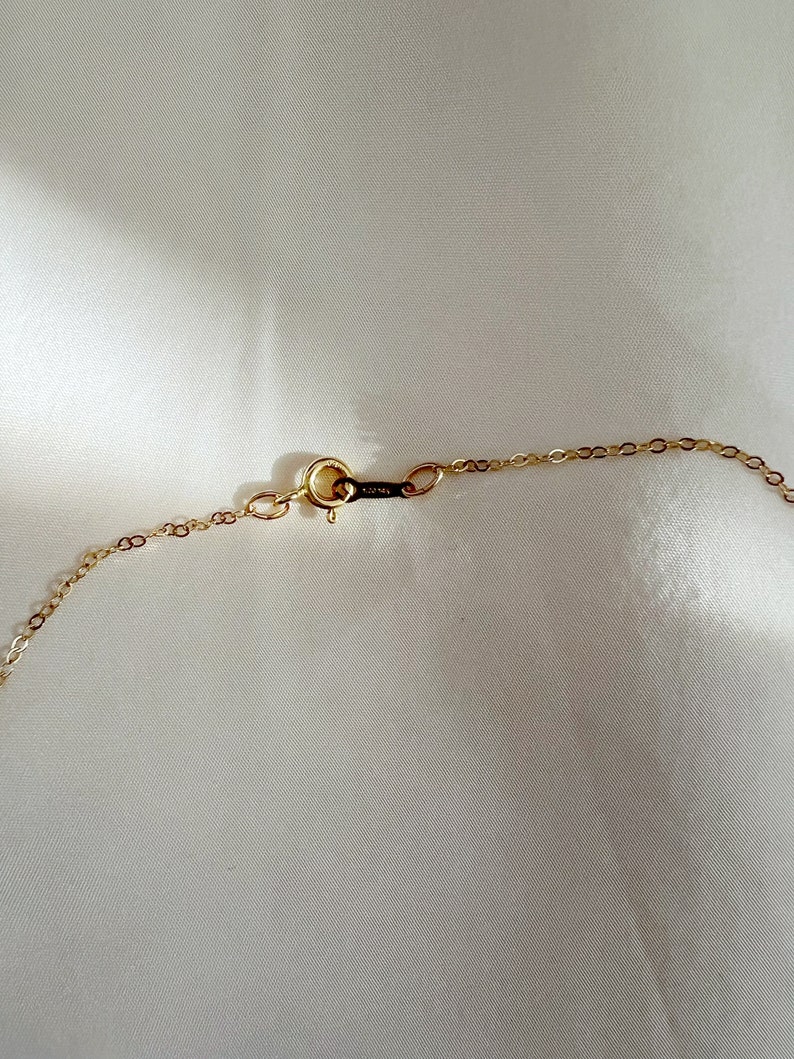 Perlen 14K Gold Halsketten, geschichtete zierliche Halsketten, zarte natürliche Perlen Halsketten, Süßwasser Perlen Anhänger Halskette, Geschenk für sie Bild 7