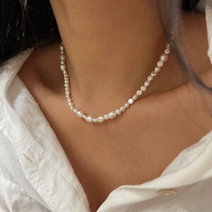 Natural Pearl & 14k Gold Filled Beaded Anklet or Bracelet