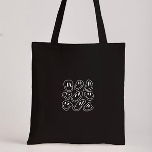 Embroidered tote bag / Jute Embroidered aesthetic tote bag