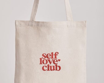 Tote bag de yute bordado / Tote bag de estética bordada