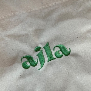 Bolso de mano estético lindo de algodón de lona personalizado Tus palabras, tu estilo Personalizable imagen 3