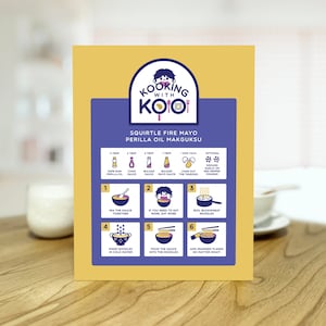 Jungkook Makguksu Recipe Print | Kpop Wall Decor | Kpop Poster | Kpop Wall Art
