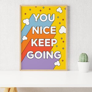 Impresión artística de Jimin "You Nice Keep Going" / Póster de descarga digital / Arte mural Kpop / Decoración de pared Kpop