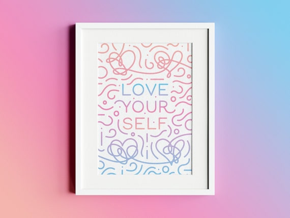 Love Yourself Art Print | Digital Download | BTS Love Yourself 
