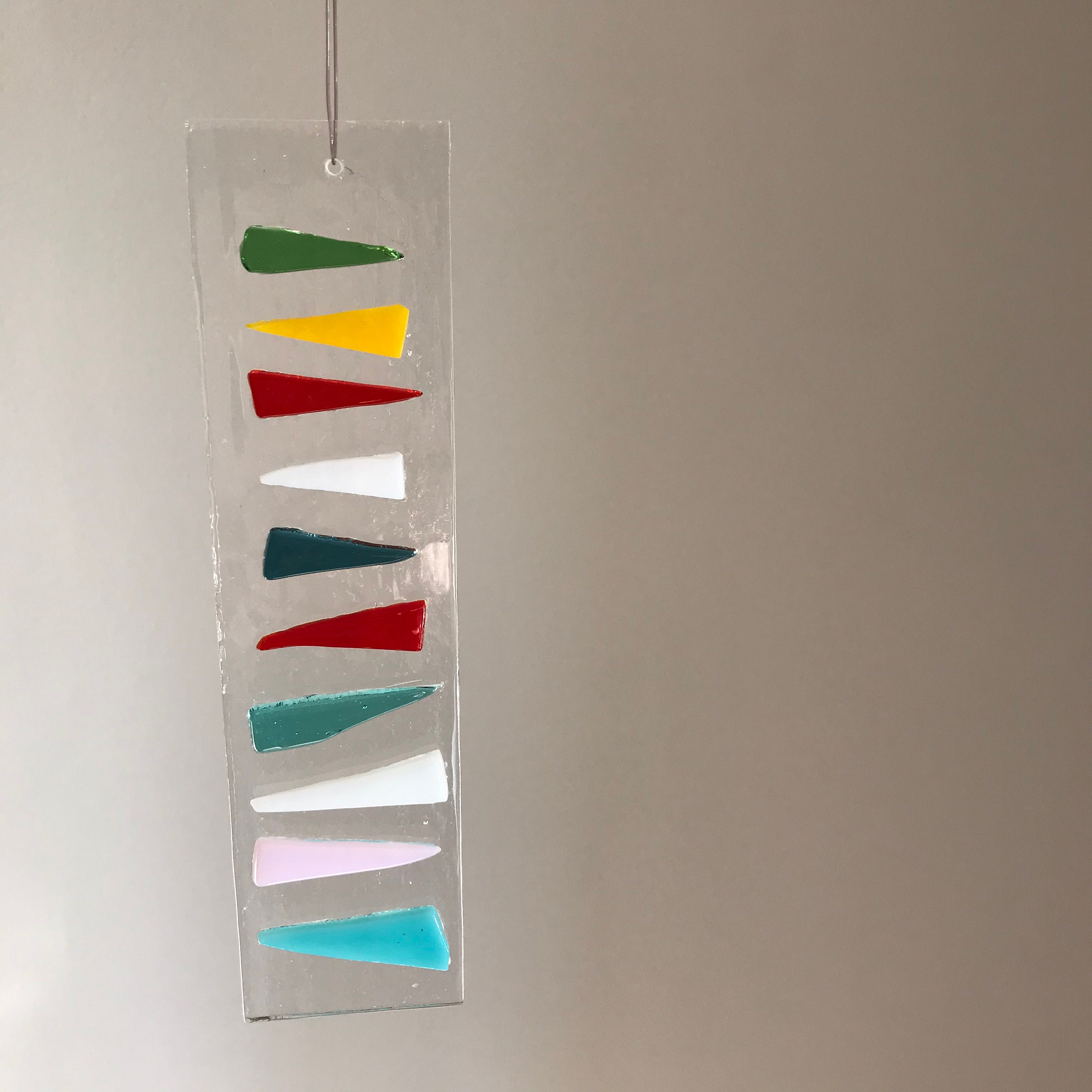 Handcrafted Fused Glass Suncatcher Hanger Etsy UK