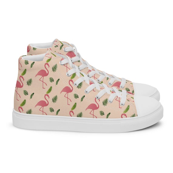 flamingo canvas shoes