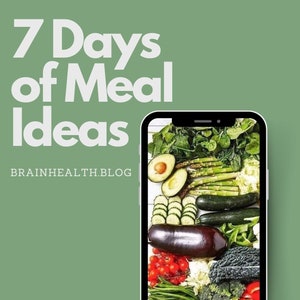 7-Day Dementia Meal Plan, Easy-Prep Recipes (Digital Download)