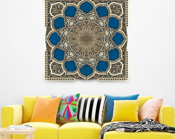 Mehrschichtige Wanddekoration aus Holz, bunte Mandala Wandkunst, Holzwanddekoration, Mandala-Holzwanddekoration, Weihnachtsgeschenk