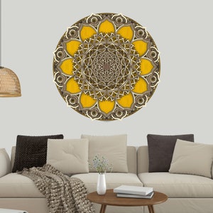 Wooden Multi layer Wall Decor, Colorful Mandala Wall Art, Wood Wall Decor, Mandala Wooden Wall Decor, Housewarming Gift, Christmas Gift