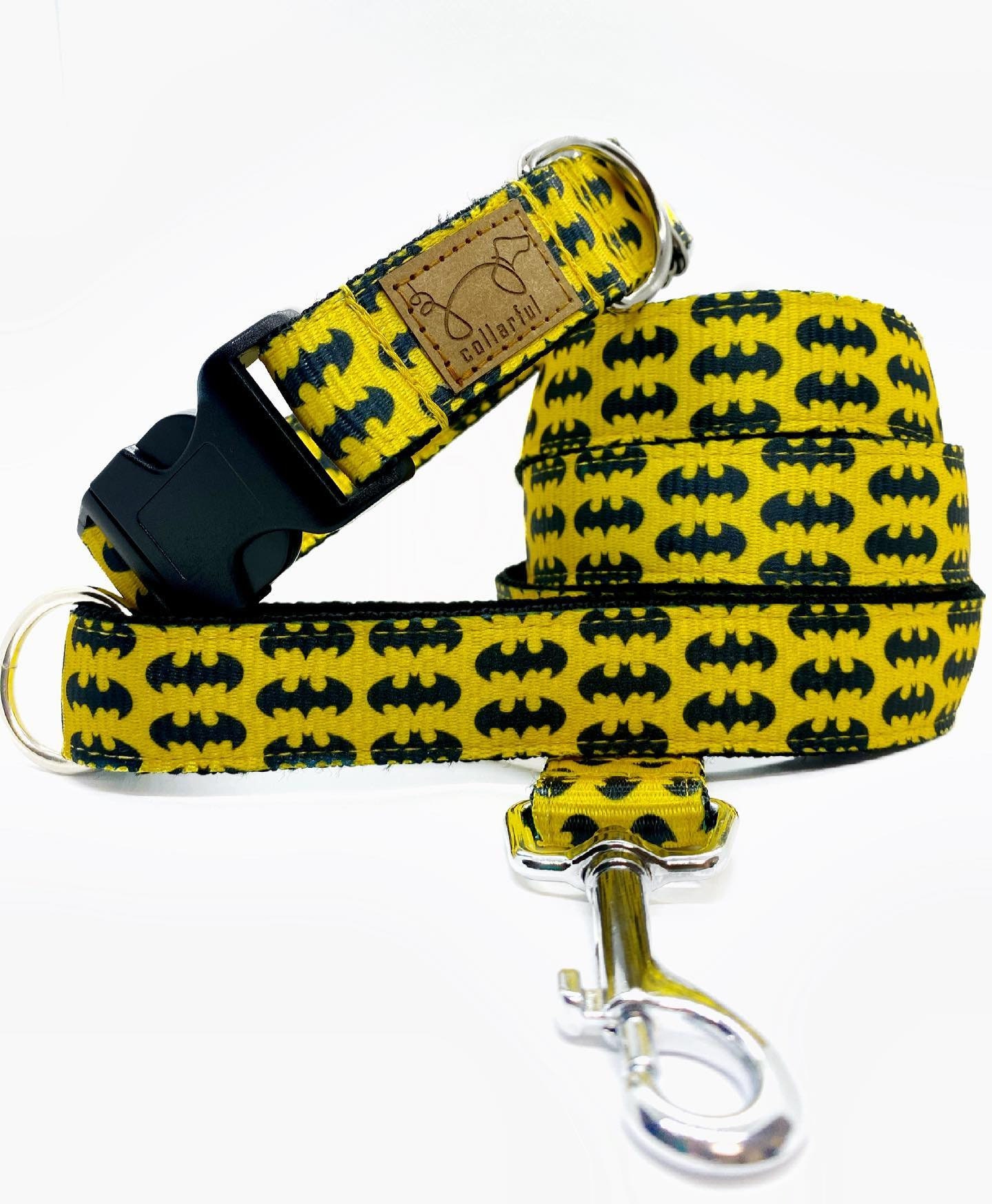 Batman dog collar leash Etsy