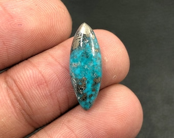 Morenci Turquoise Cabochon... Marquoise Cabochon... 20x7x3 mm... 7 Cts...A#M6249