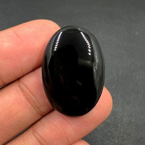 Black Onyx Cabochon...Oval Cabochon...29x20x6 mm...30 Cts...A#N5906