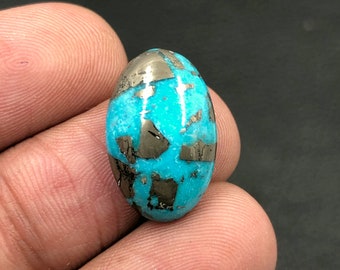 Cabochon Morenci turquoise... Cabochon ovale... 19x12x5 mm... 11 Cts...A#M6242