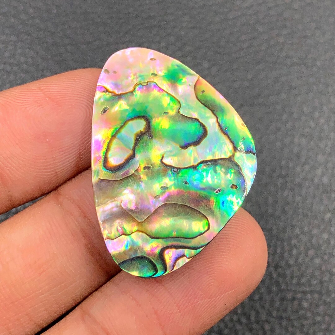 Abalone Shell Cabochon...freeform Cabochon...34x23x6 Mm...34 Cts...a# ...