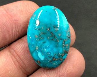 Cabochon Morenci Turquoise... Cabochon ovale... 25x17x6 mm... 22 Cts...A#M6224