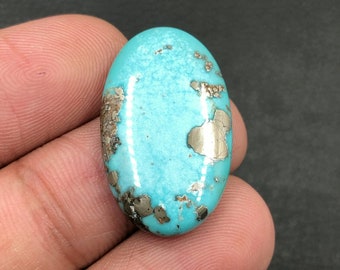 Cabochon Morenci Turquoise... Cabochon ovale... 26x16x3 mm... 10 Cts...A#M6230