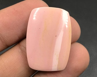 Natural Australian Pink Opal Cabochon... Cushion Cabochon... 27x19x4 mm... 18 Cts...A#K9980