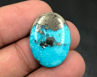Morenci Turquoise Cabochon... Oval Cabochon...23x17x4 mm...16 Cts...A#k2381