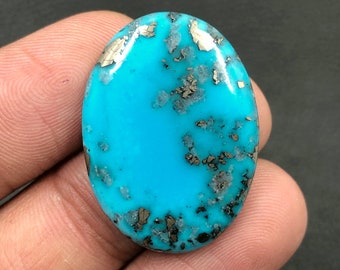 Cabochon Morenci Turquoise... Cabochon ovale... 29x21x4 mm... 21 Cts...A#M6222