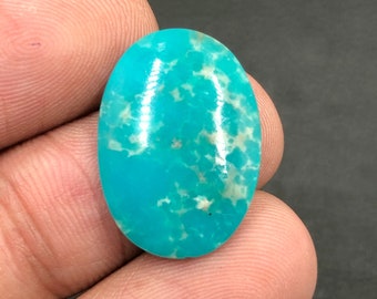 Cabochon Morenci Turquoise... Cabochon ovale... 22x15x3 mm... 6 Cts...A#M6234