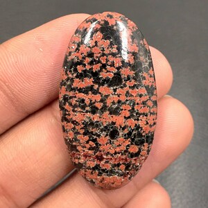 Fire Cracker Obsidian Cabochon...Oval Cabochon...39x21x6 mm...33 Cts...A#K7778