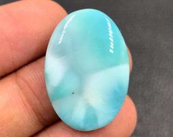 Larimar Cabochon... Ovale Cabochon... 28x20x5 mm... 28 Cts... A#N8080