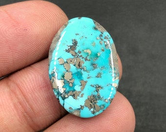 Cabochon Morenci Turquoise... Cabochon ovale... 24x17x3 mm... 13 Cts...A#M6231