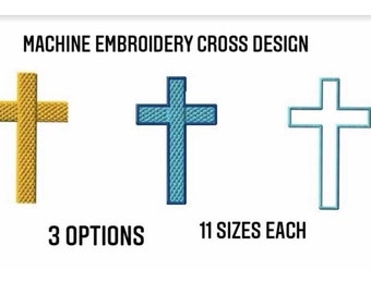 Christian Cross Machine Embroidery Design