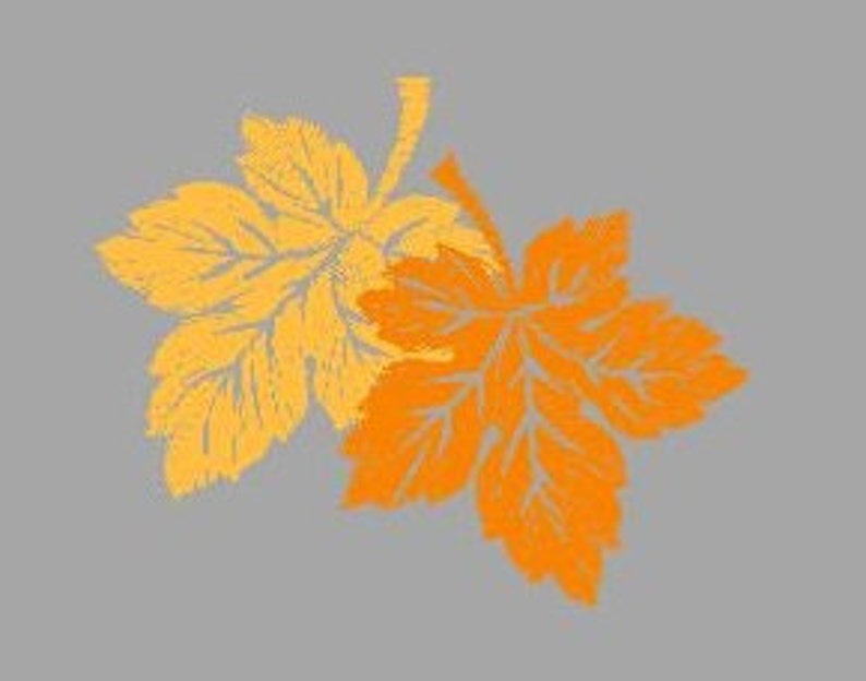 Fall Leaves Autumn Leaves Machine Embroidery Design - Etsy