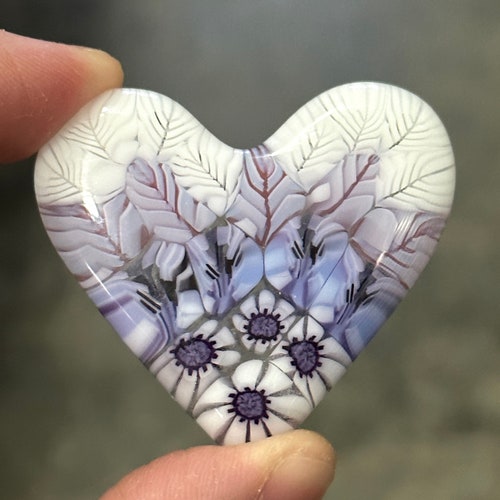 Unique Gift Handmade Fused Glass Pocket Heart Hug With Etsy