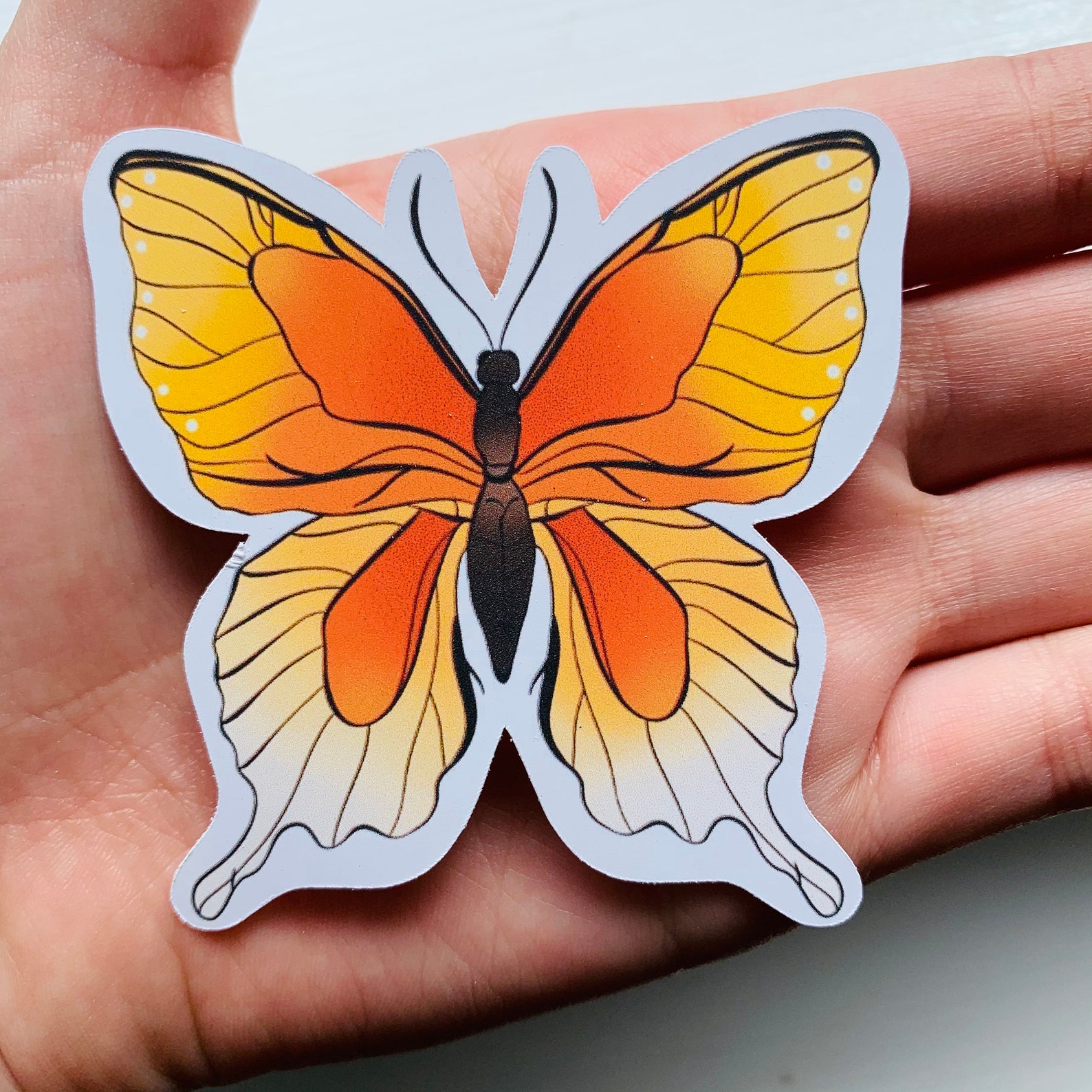 Butterfly Vinyl Sticker HighQuality Vinyl WaterResistant Etsy