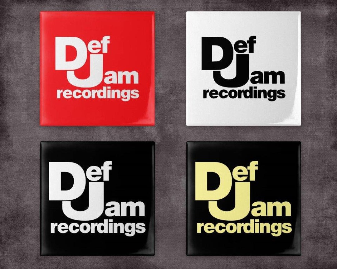 Def Jam Records Coasters Set of Four Ceramic Tile or Neoprene Etsy