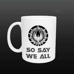 Battlestar Galactica Ceramic Mug 11 Ounce/15 Ounce Sizes Free Shipping