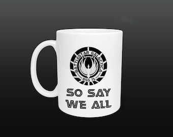 Battlestar Galactica Ceramic Mug 11 Ounce/15 Ounce Sizes Free Shipping