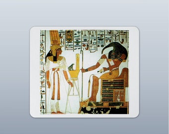 Thoth and Nefertari Mousepad: Ancient Egyptian Art