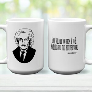 Albert Einstein Mug Ceramic 11 Oz/15 Oz sizes Sublimation Technique Free Shipping